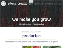 Tablet Screenshot of edens-creations.com